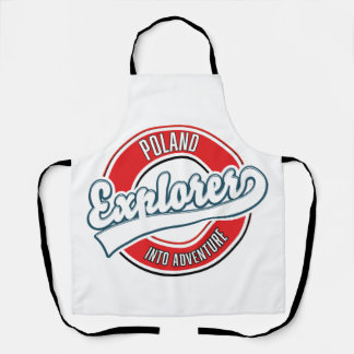 Delantal llavero con logo de explorador de Polonia en avent