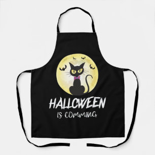 Delantal Llega El Gato De Halloween