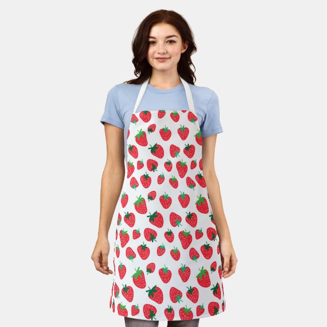 Delantal Lleno de fresas (Gastado)