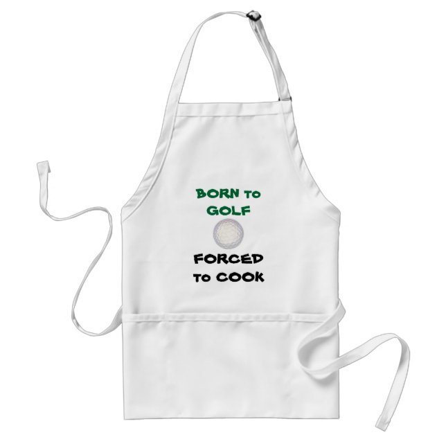 Delantal LLEVADO GOLF forzado para cocinar Golfing (Frente)