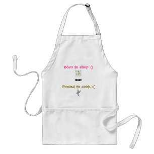 Delantal Llevado hacer compras:) pero forzado para cocinar: