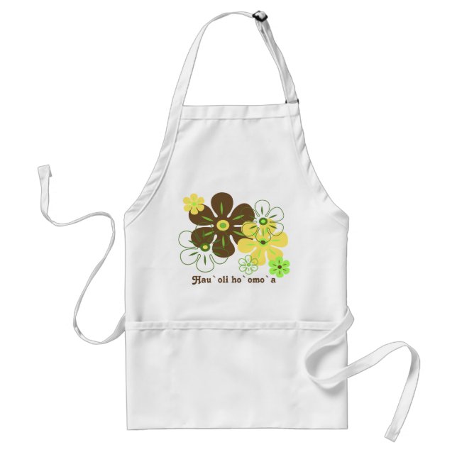 Delantal Lluvia de flores Aprons de Chef Tropical (Frente)