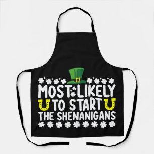 Delantal Lo Más Probable Es Que Empiecen Los Shenanigans St