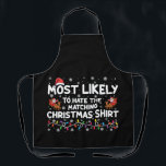 Delantal Lo Más Probable Es Que Los Navidades Coincidan Con<br><div class="desc">Lo Más Probable Es Que La Familia De Navidades Coincidan Con El Odio</div>