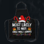 Delantal Lo Más Probable Es Que Se Pierdan Las Navidades Mi<br><div class="desc">Lo Más Probable Es Que Se Pierdan Las Navidades Mientras Los Navidades De Juegos Coinciden</div>