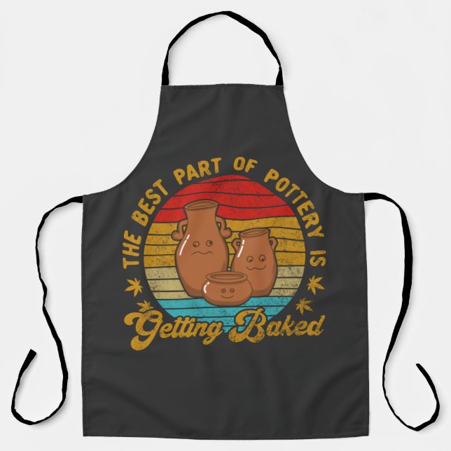 Delantal Lo mejor de la cerámica se hornea (Anverso)