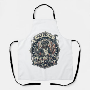 Delantal Lobo Patriota Patriótico Horror Monstruo Patriota