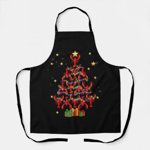 Delantal Lobster Lighting Xmas Árbol Coincidiendo con Lobst