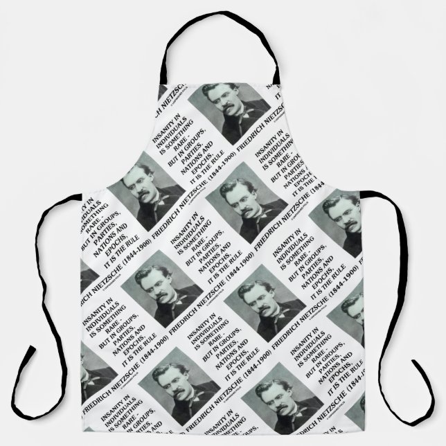 Delantal Locura En Los Individuos Algo Raro Nietzsche (Anverso)