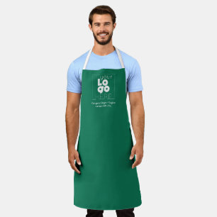 Delantal Logo blanco de la empresa personalizado con unifor