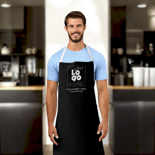 Delantal Logo blanco de la empresa personalizado con unifor
