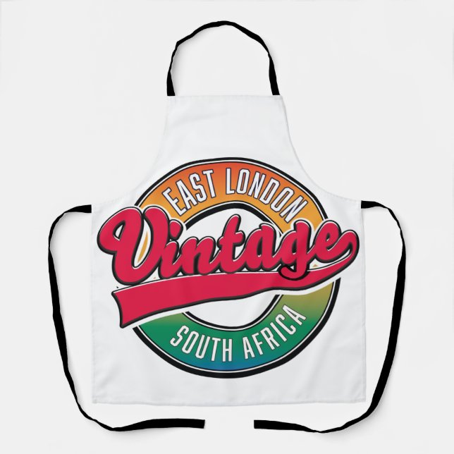 Delantal Logo de East London en Sudáfrica (Anverso)