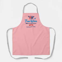 Delantal Logo de esposas divertidas Apron rosado personaliz