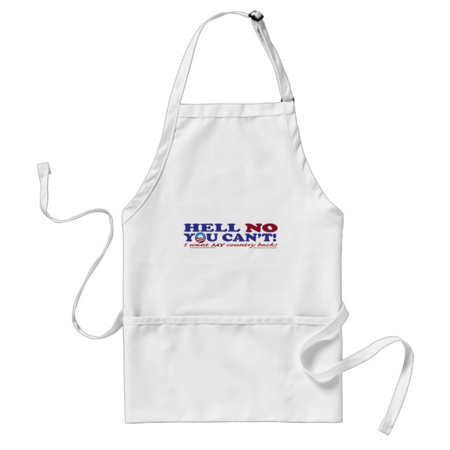 Delantal Logo de Hell-No-with-Obama (Frente)