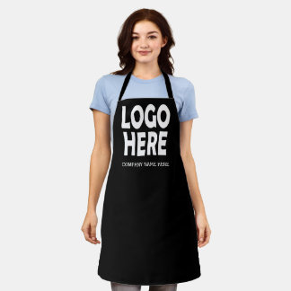 Delantal Logo de negocios personalizado moderno en promoció