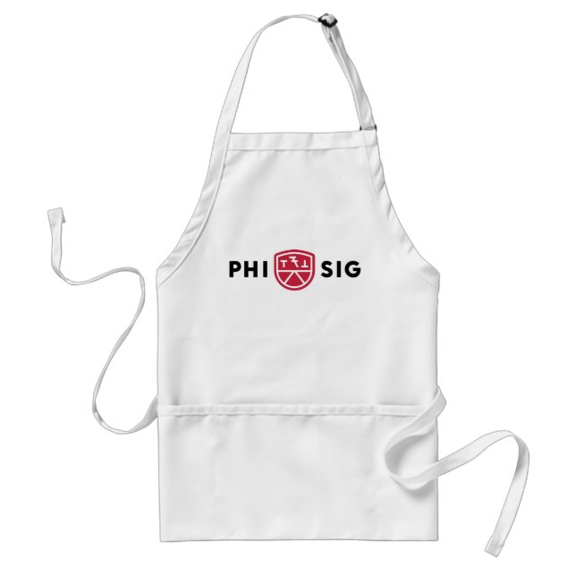 Delantal Logo de Phi Sigma Kappa (Frente)