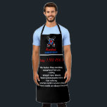 Delantal Logo de Polo Barbería de la Marina Roja Negra<br><div class="desc">Logo de Polo Barbería de la Marina Roja Negra</div>