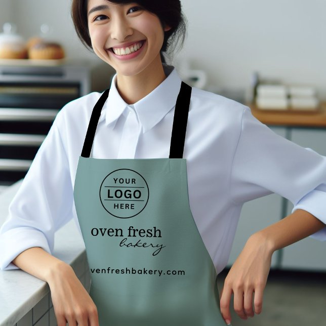 Delantal Logo Mínimo De Negocios Pastry Chef Bakery (Subido por el creador)