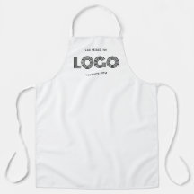 Logo rectangular blanco moderno