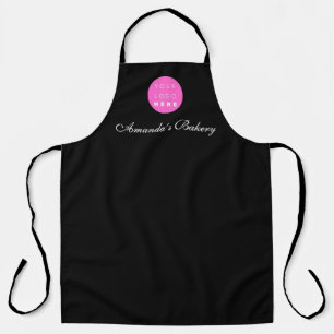 Delantal Logo Rosa Personalizado Restaurante Chef moderno P