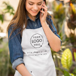 Delantal Logotipo comercial | Blanco depurado minimo modern<br><div class="desc">Una plantilla de negocio simple y personalizado en un estilo minimalista moderno que se puede actualizar fácilmente con el logotipo y el texto de su empresa. Si necesitas ayuda para personalizar este producto,  por favor contáctame con el botón de mensaje que aparece a continuación y estaré encantado de ayudarte.</div>