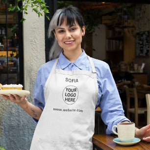 Delantal Logotipo Comercial Personalizado & Texto l Promo N