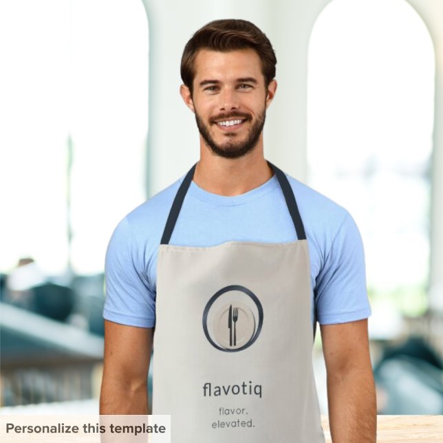 Delantal Logotipo culinario Personalizable Apron para chefs (Subido por el creador)