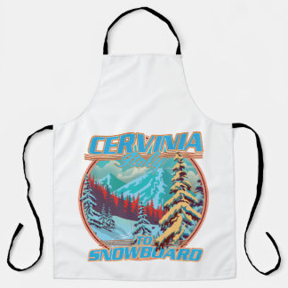 Delantal logotipo de Cervinia Italia Esquí