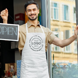 Delantal Logotipo de empresa o profesional moderno de marca