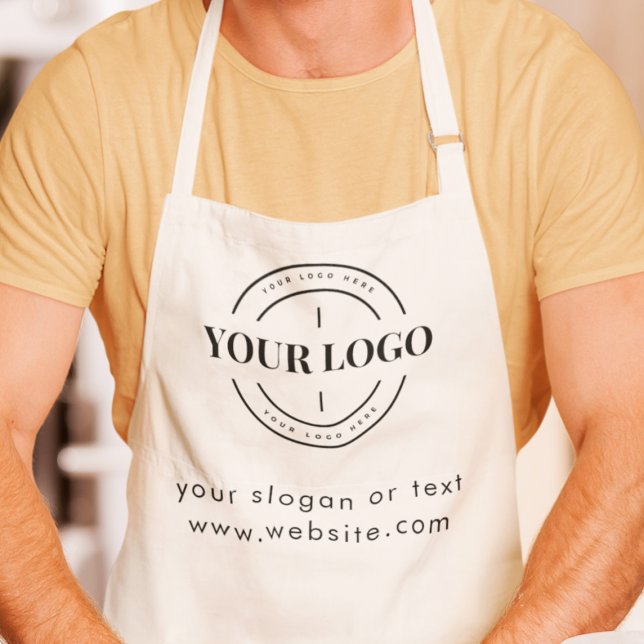 Delantal Logotipo de la empresa personalizado Eslogan Emple (Subido por el creador)