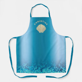 Delantal logotipo de las conchas marinas