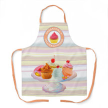 Logotipo de los pasteles de cerdo Donut Macaron