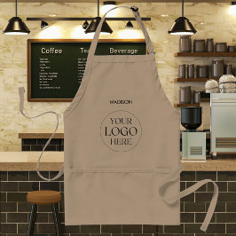 Delantal Logotipo de negocio de comida personalizado nombre
