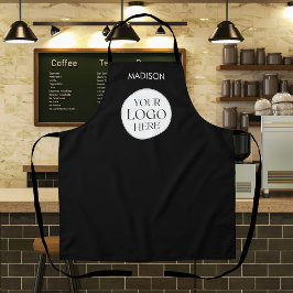 Delantal Logotipo de negocio de comida personalizado simple