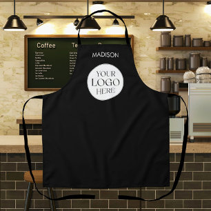 Delantal Logotipo de negocio de comida personalizado simple