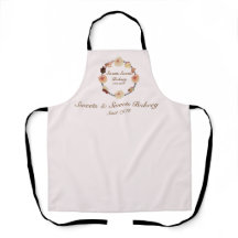 Logotipo de panadería de dulces color rosado de mo