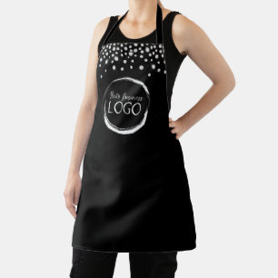Delantal Logotipo empresarial de Faux Rhinestones brillante