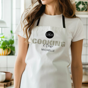 Delantal Logotipo Empresarial Equipo de Cocina Nombre Grupo