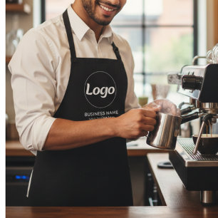 Delantal Logotipo empresarial moderno personalizado para em