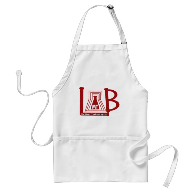 DELANTAL  LOGOTIPO LAB FLASK MT - TECNOLOGISTA MÉDICA (Frente)