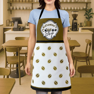 Delantal Logotipo personalizable de cafetería para hogar/ne