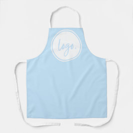 DELANTAL LOGOTIPO PERSONALIZADO UNIFORME DE MARCA AZUL COLO