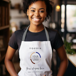 Delantal Logotipo simple de la empresa Personalizado person
