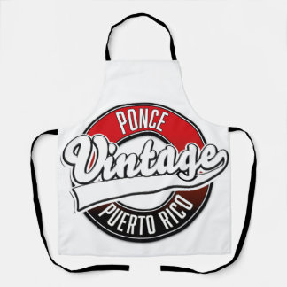 Delantal Logotipo vintage de Ponce Puerto Rico