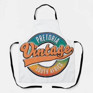 Delantal logotipo vintage de Pretoria Sudáfrica
