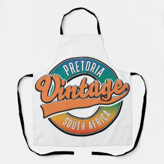 Delantal logotipo vintage de Pretoria Sudáfrica