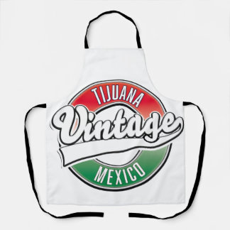 Delantal Logotipo vintage de Tijuana México.