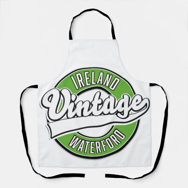 Delantal logotipo vintage de Waterford Irlanda (Anverso)