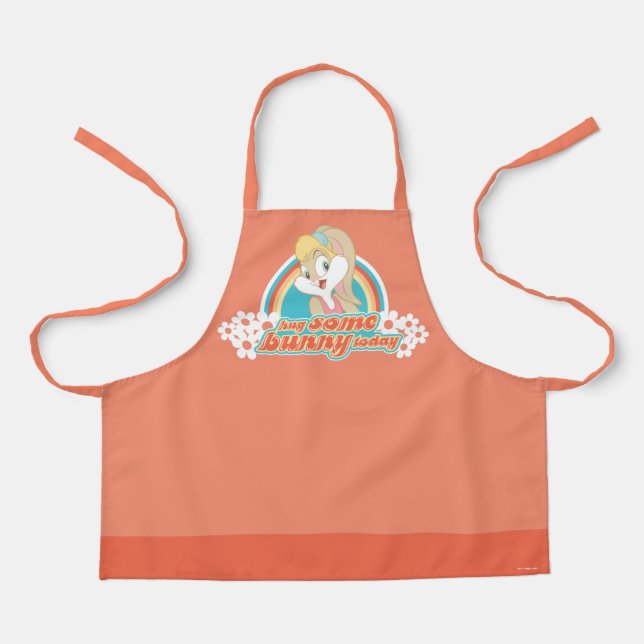 Delantal Lola Bunny Abraza A Algunos Conejitos Hoy (Anverso)