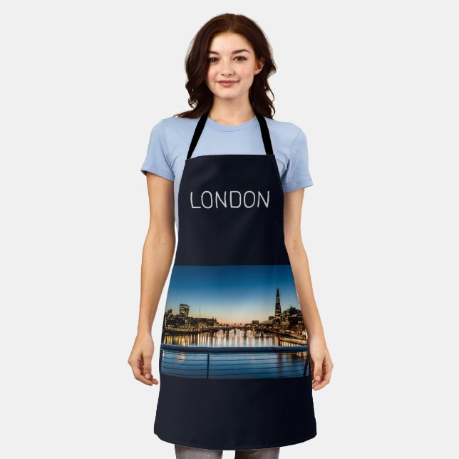 Delantal London Uk Skyline Reino Unido Inglaterra Souvenir (Gastado)
